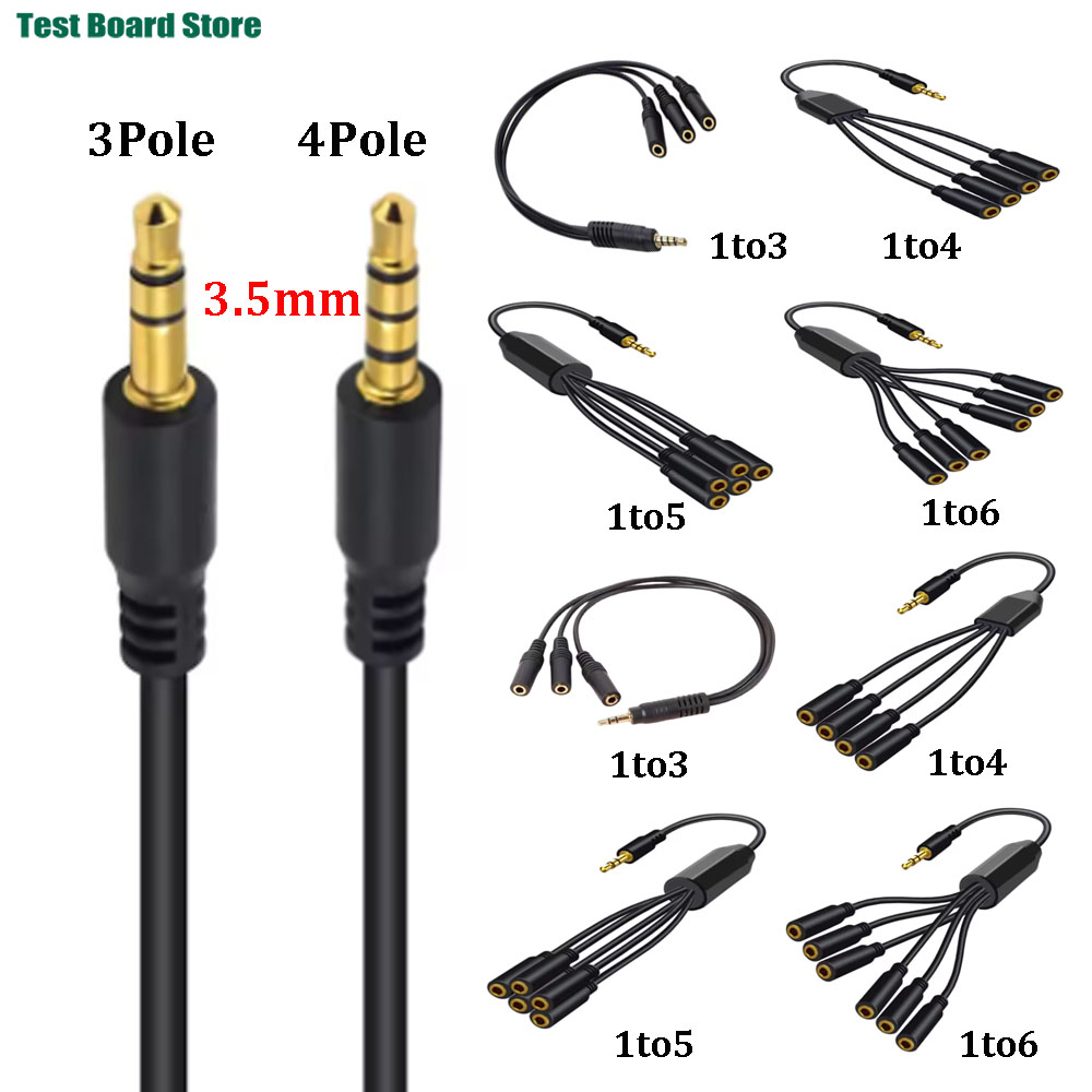 3.5Mm Trs To Trrs Adapter Audio Cable - 3.5mm 헤드폰 분배기 TRS/TRRS 남성-여성 오디오