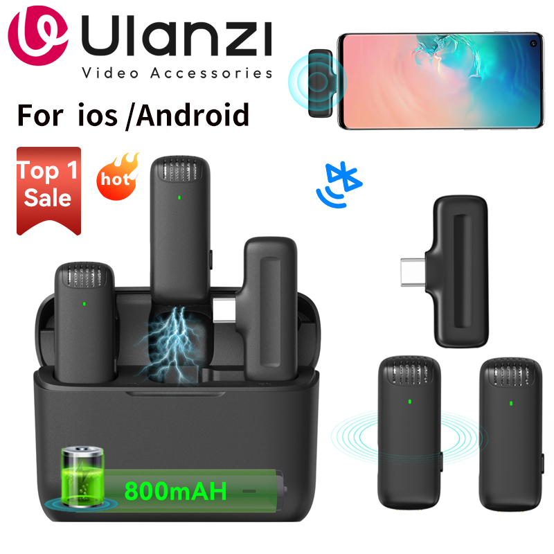 Wireless Mic For Smartphone Video Recording - Ulanzi J12 무선 라 발리에 마이크