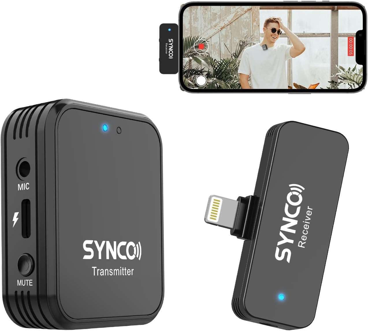 Wireless Mic For Smartphone Video Recording - SYNCO G1 T L G1L G1T
