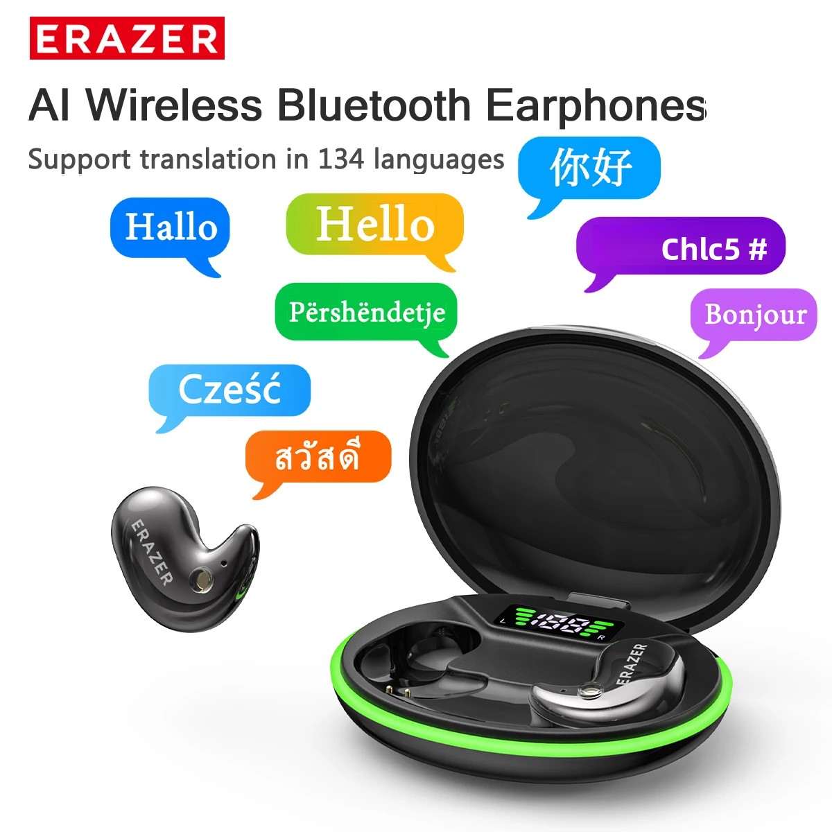 Charging Case For Wireless Microphones - EARZER XF58 인이어 블루투스 헤드폰 마이크