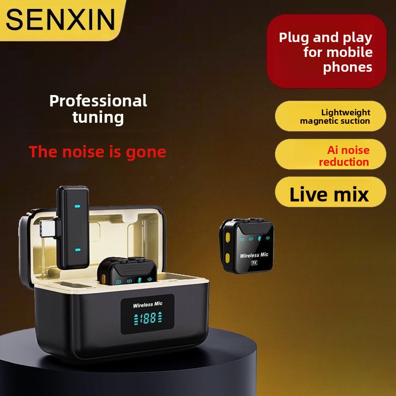 Magnetic Lavalier Microphone Clip On - SX23 무선 라발리에 마이크 스마트링크 칩