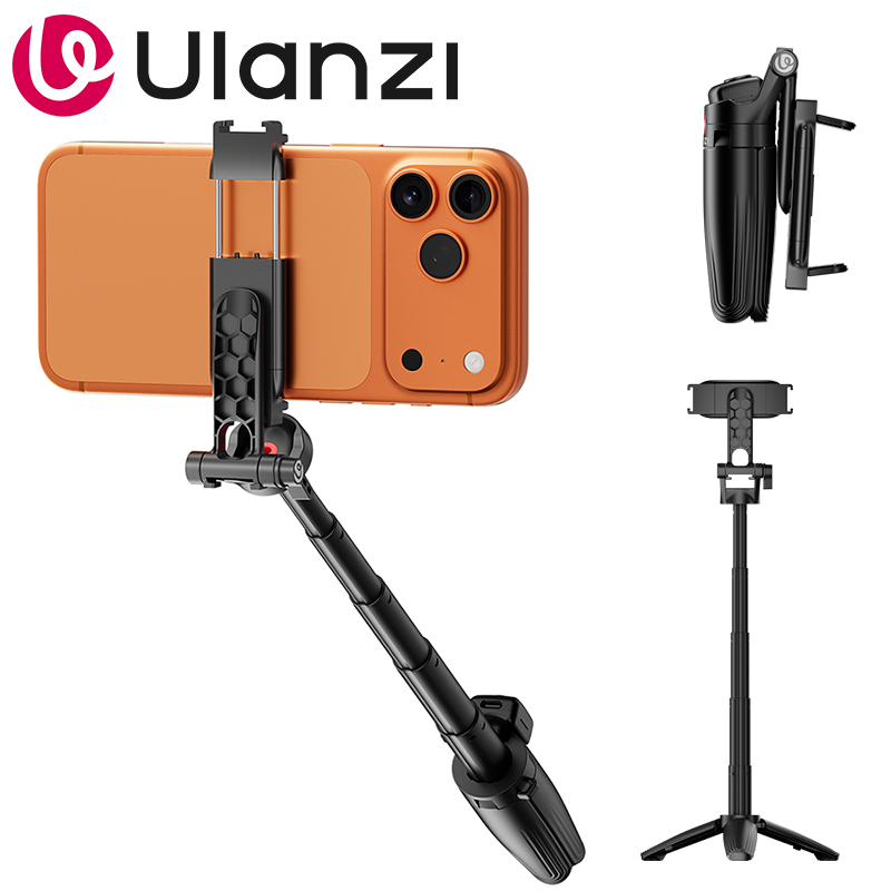 Vlog Selfie Stick Tripod Bluetooth Mic - 울란지 JJ21 미니 셀카봉 삼각대 무선