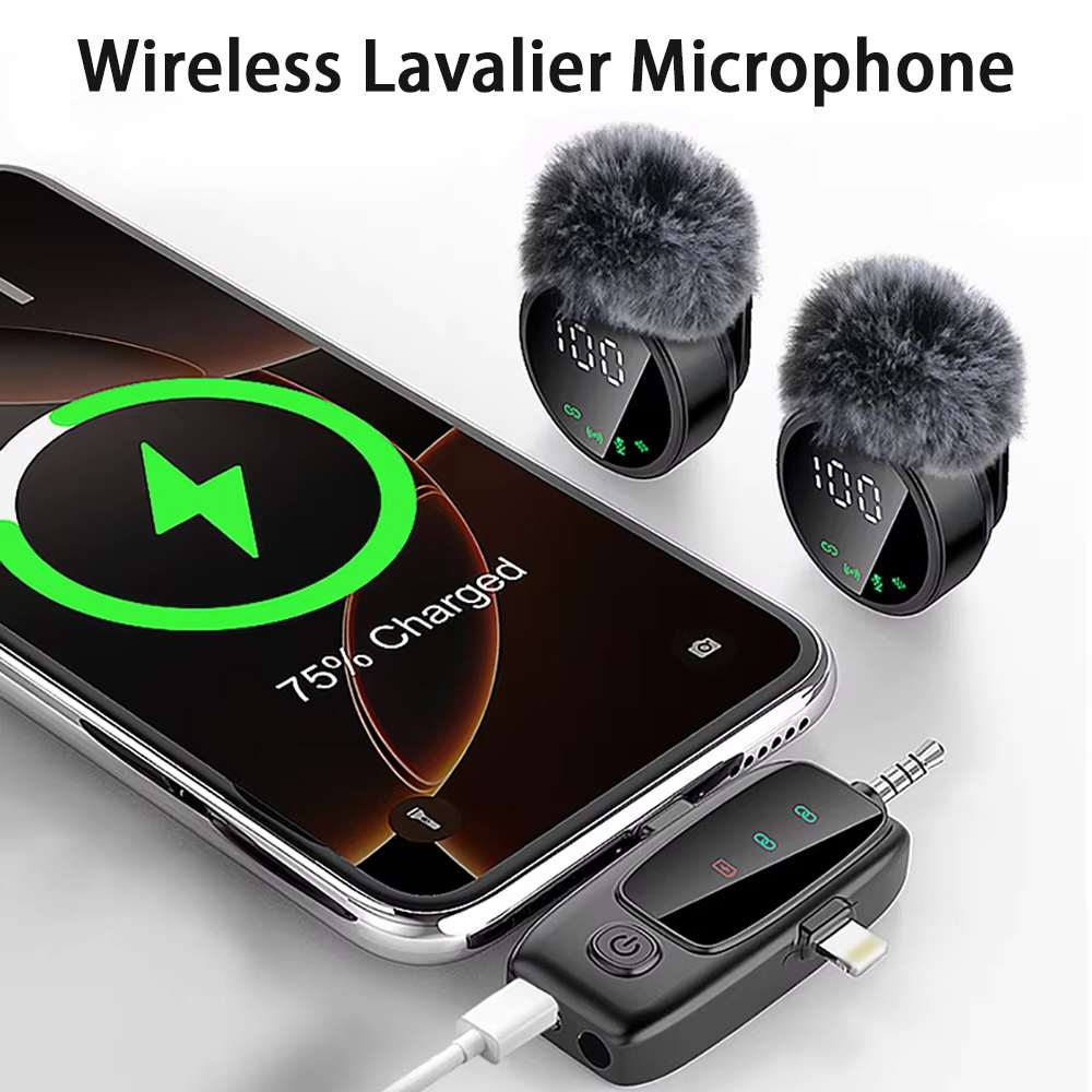 Magnetic Lavalier Microphone Clip On - 미니 무선 클립형 라발리에 마이크, 자석
