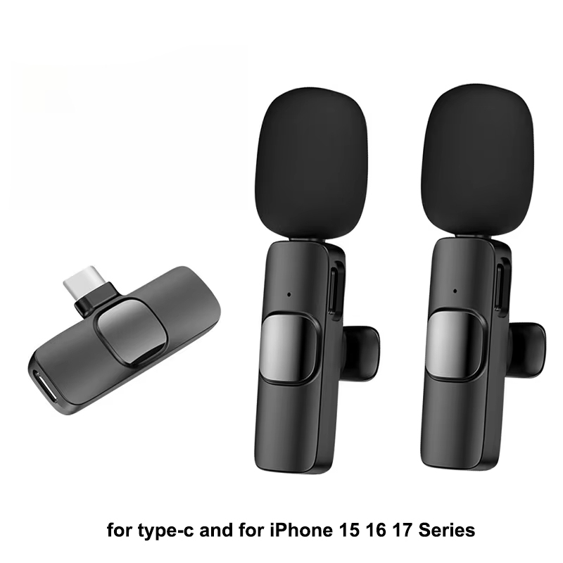 Wireless Mic For Smartphone Video Recording - 타입-C 스마트폰용 무선 라발리에 마이크, 브이로그,