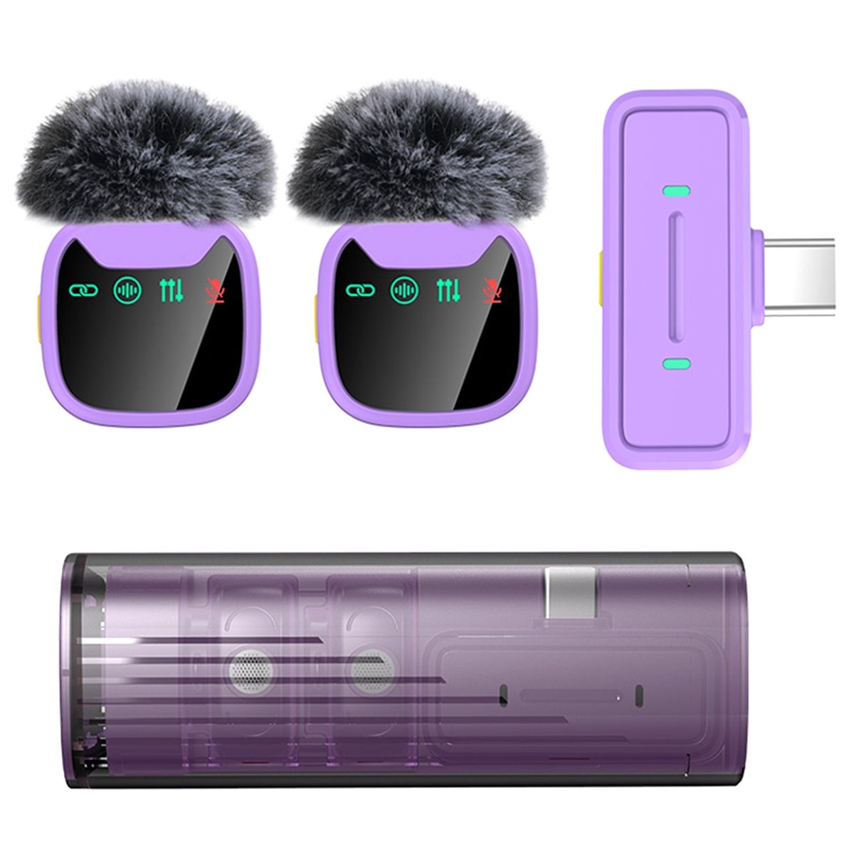 DT75BG LED 디스플레이 스마트폰용 무선 라발리어 - Wireless Mic For Smartphone Video Recording 리뷰 및 가격