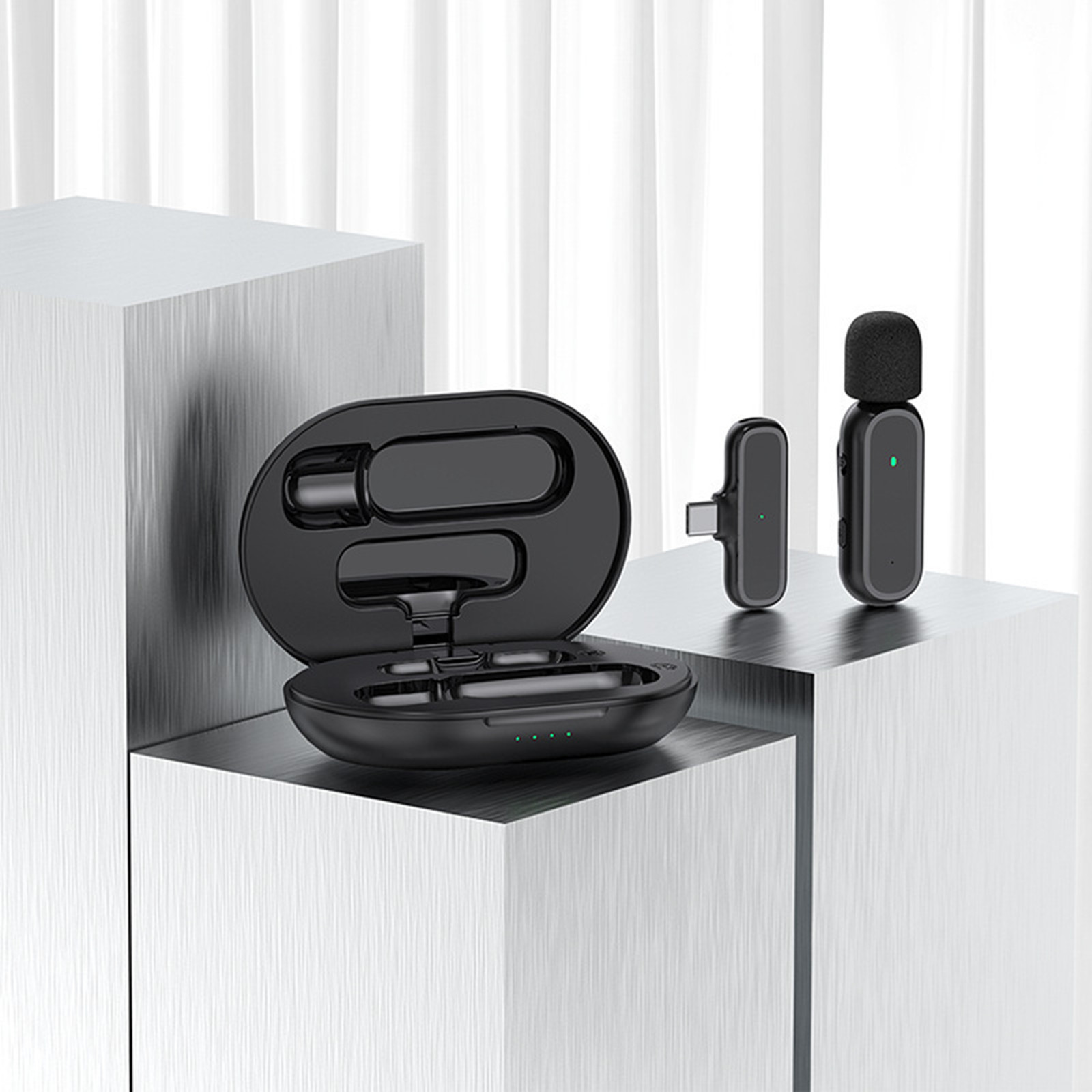 무선 라발리에 마이크, 충전 박스 포함, 소음 감소,  - Wireless Mic For Smartphone Video Recording 리뷰 및 가격
