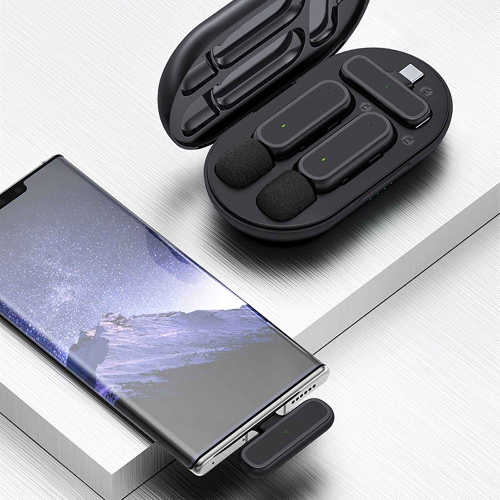 무선 라발리에 마이크, 충전 박스 포함, 소음 감소,  - Wireless Mic For Smartphone Video Recording 리뷰 및 가격