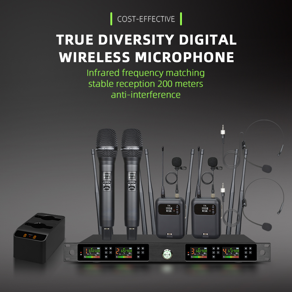 자동 스캔 UHF 무선 마이크 시스템 J168 트루 다 - Dual Channel Wireless Lapel Mic System 리뷰 및 가격