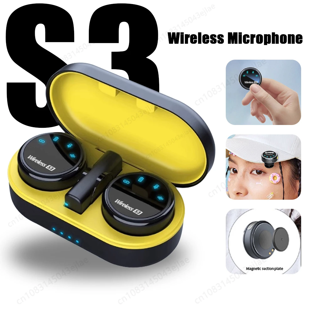 충전 케이스가있는 S3 무선 마이크 스마트 폰용 수신기 - Wireless Mic For Smartphone Video Recording 리뷰 및 가격