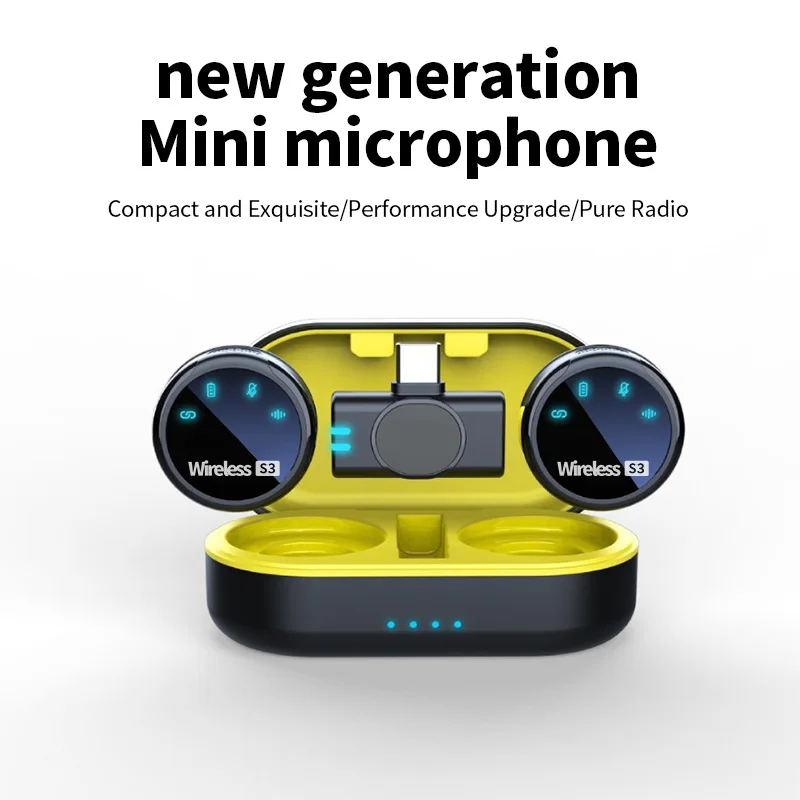 충전 케이스가있는 S3 무선 마이크 스마트 폰용 수신기 - Wireless Mic For Smartphone Video Recording 리뷰 및 가격