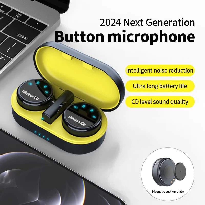 충전 케이스가있는 S3 무선 마이크 스마트 폰용 수신기 - Wireless Mic For Smartphone Video Recording 리뷰 및 가격