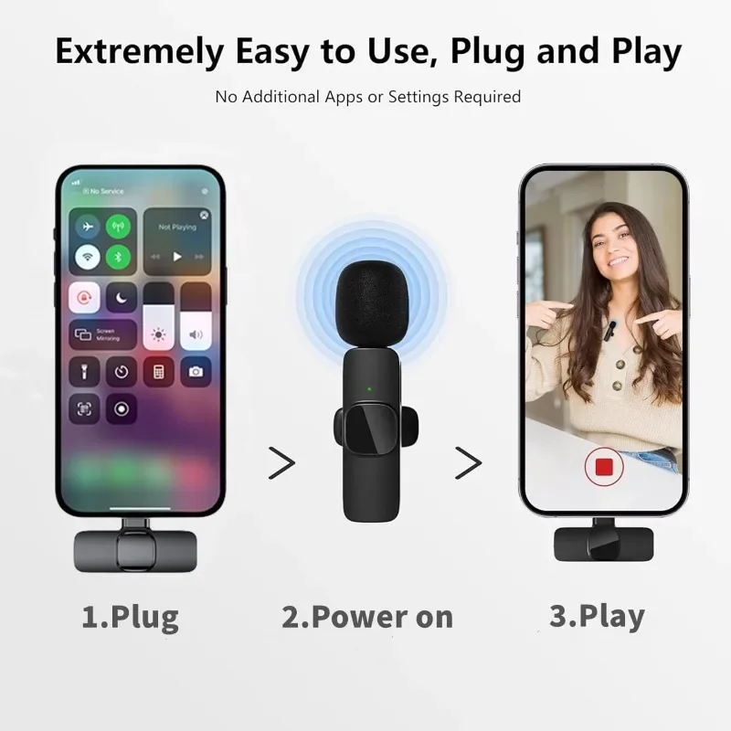 무선 라발리에 마이크 미니 마이크 타입-C 스마트폰용  - Wireless Mic For Smartphone Video Recording 리뷰 및 가격