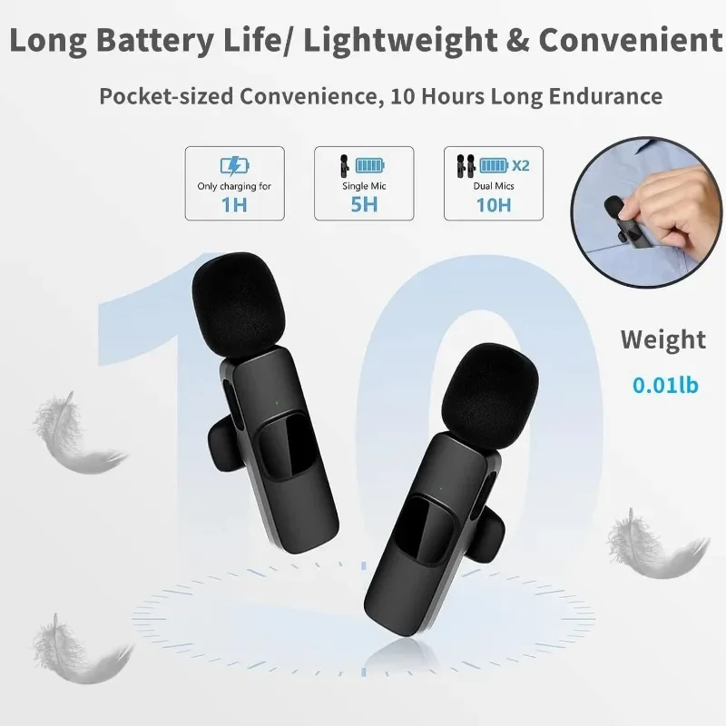 무선 라발리에 마이크 미니 마이크 타입-C 스마트폰용  - Wireless Mic For Smartphone Video Recording 리뷰 및 가격