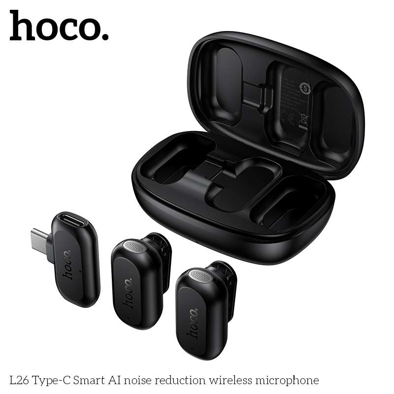 HOCO L26 타입-C 스마트 AI 노이즈 감소 무선 - Smart Noise Reduction Lapel Microphone 리뷰 및 가격