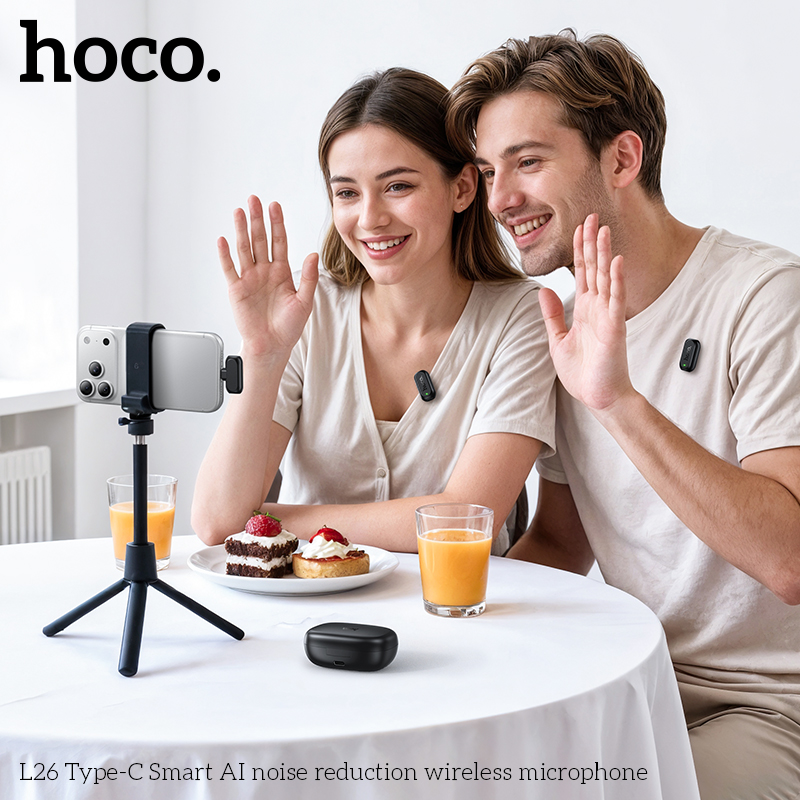 HOCO L26 타입-C 스마트 AI 노이즈 감소 무선 - Smart Noise Reduction Lapel Microphone 리뷰 및 가격