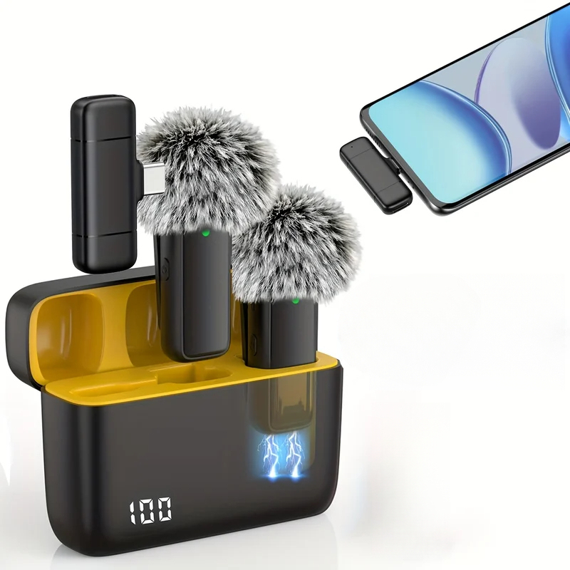 충전식 충전 케이스 미니 무선 클립온 라발리에 마이크  - Smart Noise Reduction Lapel Microphone 리뷰 및 가격