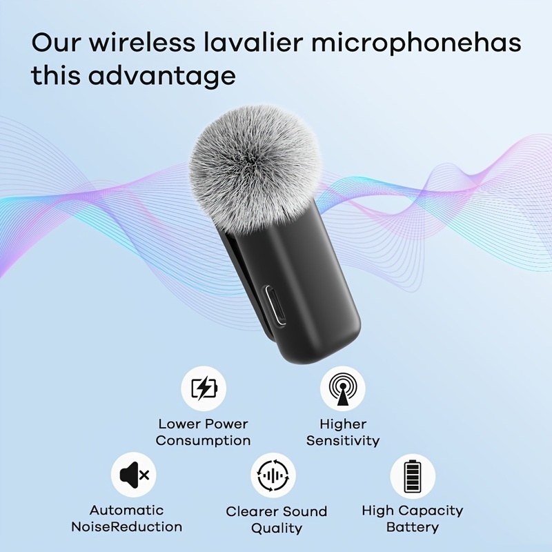충전식 충전 케이스 미니 무선 클립온 라발리에 마이크  - Smart Noise Reduction Lapel Microphone 리뷰 및 가격