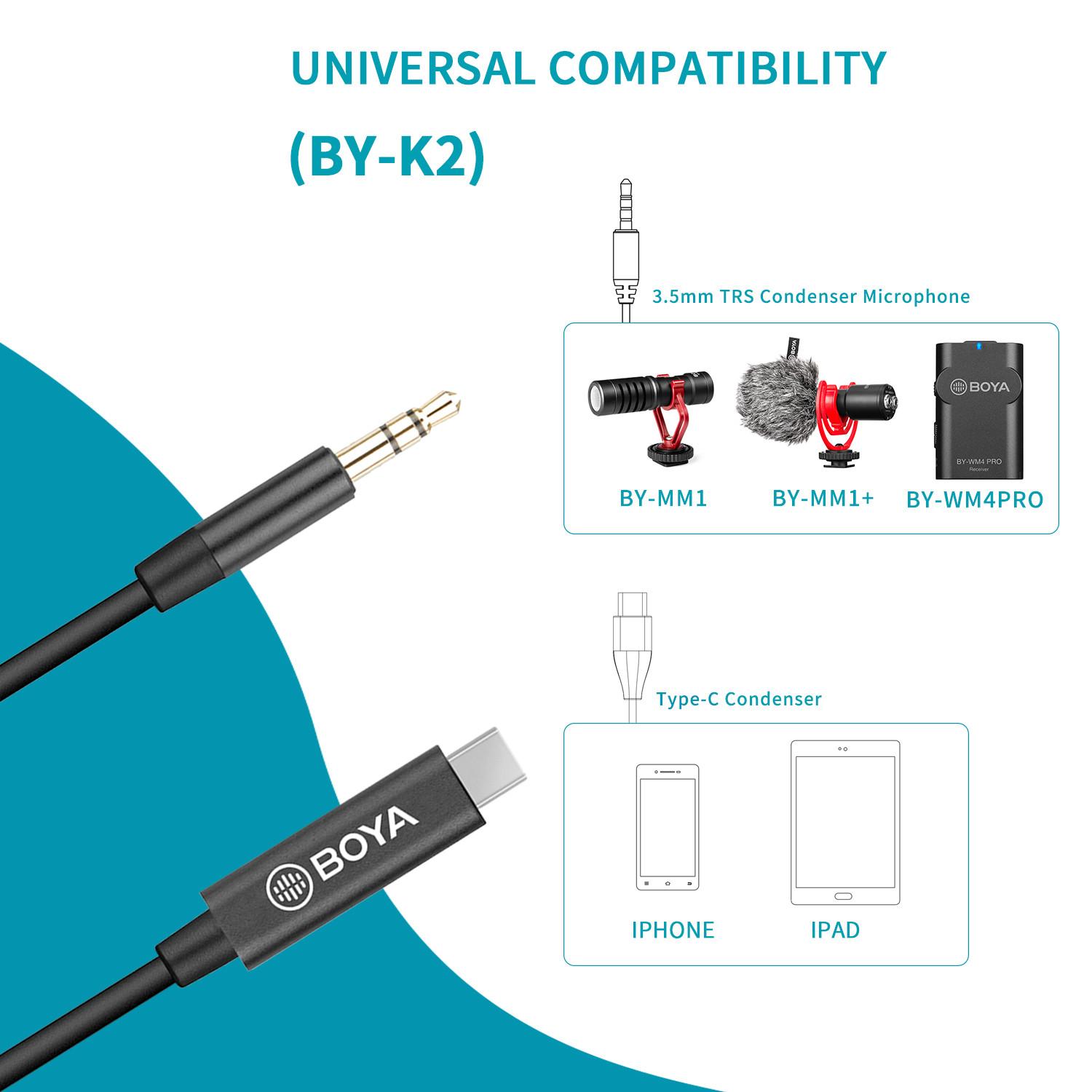 마이크 어댑터 BOYA BY-K1-K9 3.5mm 마이 - 3.5Mm Trs To Trrs Adapter Audio Cable 리뷰 및 가격
