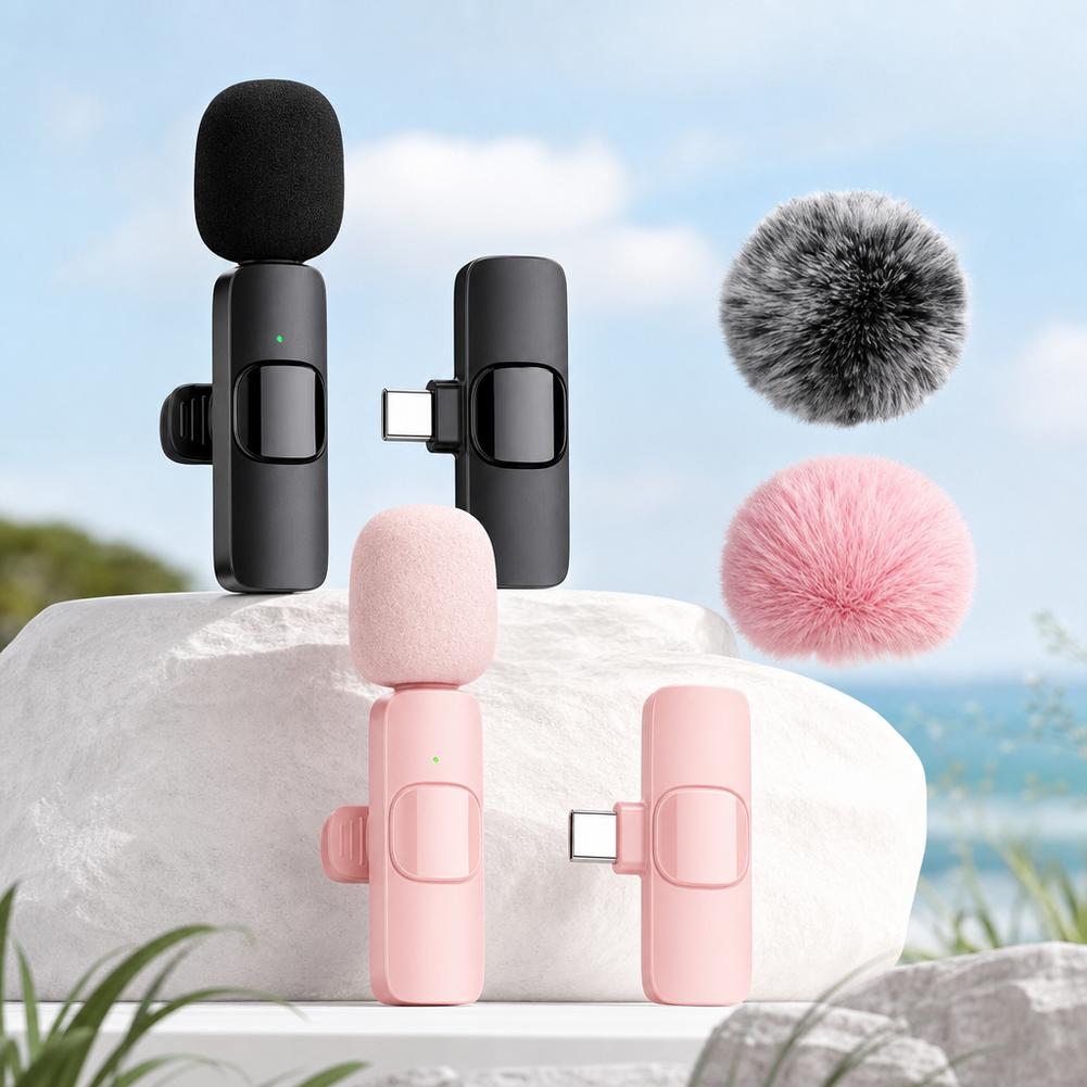 듀얼 무선 라발리에 마이크, 노이즈 캔슬링 기능, 플러 - Wireless Lavalier Microphone Type C Lightning 리뷰 및 가격