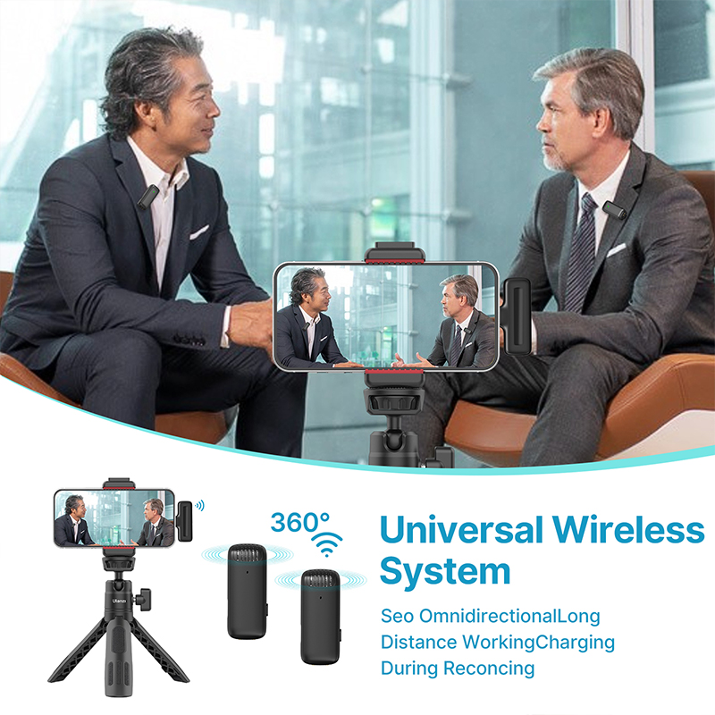 Ulanzi J12 무선 라 발리에 마이크 오디오 비디 - Wireless Mic For Smartphone Video Recording 리뷰 및 가격