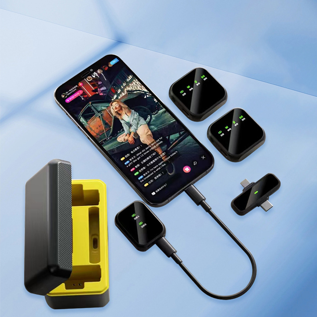 스마트 폰/PC/노트북 용 휴대용 무선 라 발리에 마이 - Wireless Mic For Smartphone Video Recording 리뷰 및 가격