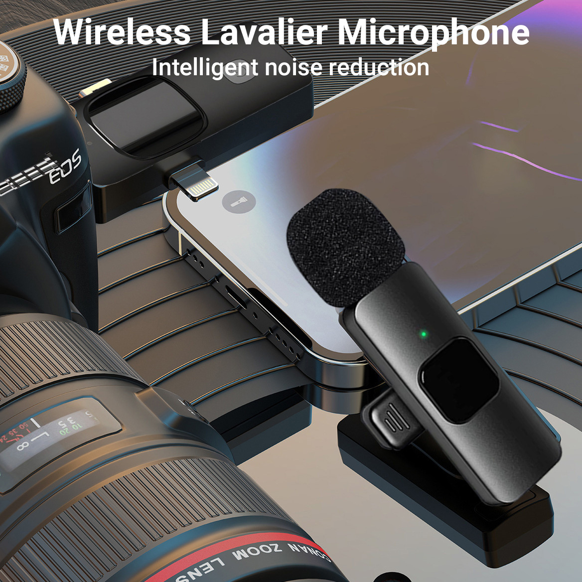 3-in-1 무선 라발리에 마이크 플러그 앤 플레이 무 - Wireless Podcast Microphone Dual Mic 리뷰 및 가격