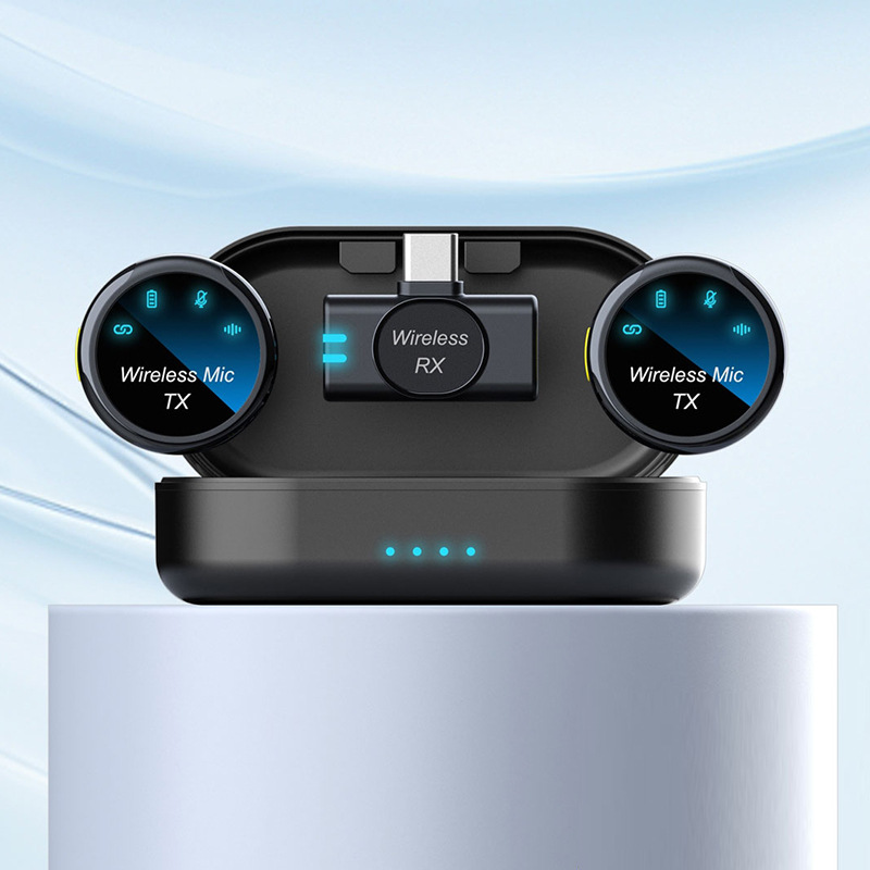 새로운 자석식 무선 라발리에 마이크, 노이즈 캔슬링 네 - Wireless Mic For Smartphone Video Recording 리뷰 및 가격