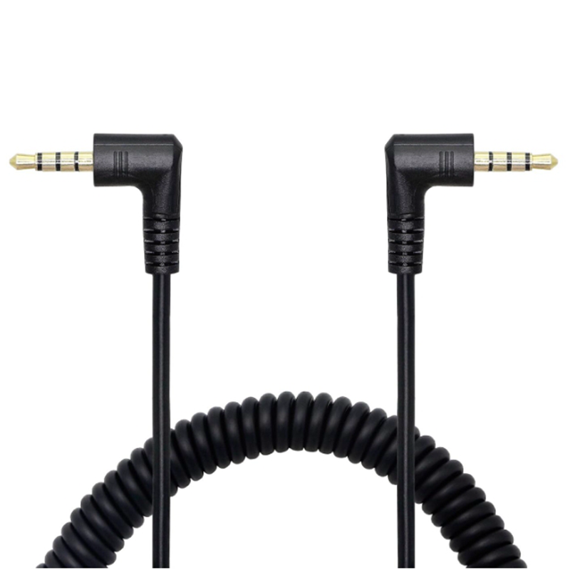 스프링 코일형 스파이럴 케이블 90도 3.5mm 3/4 - 3.5Mm Trs To Trrs Adapter Audio Cable 리뷰 및 가격