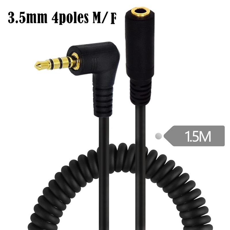 스프링 코일형 스파이럴 케이블 90도 3.5mm 3/4 - 3.5Mm Trs To Trrs Adapter Audio Cable 리뷰 및 가격