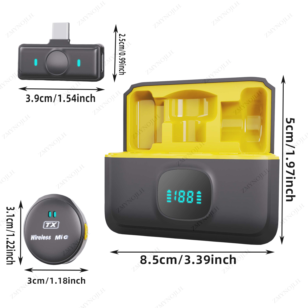 2.4GHz 무선 라발리에 마이크 마그네틱 핀 마이크  - Charging Case For Wireless Microphones 리뷰 및 가격