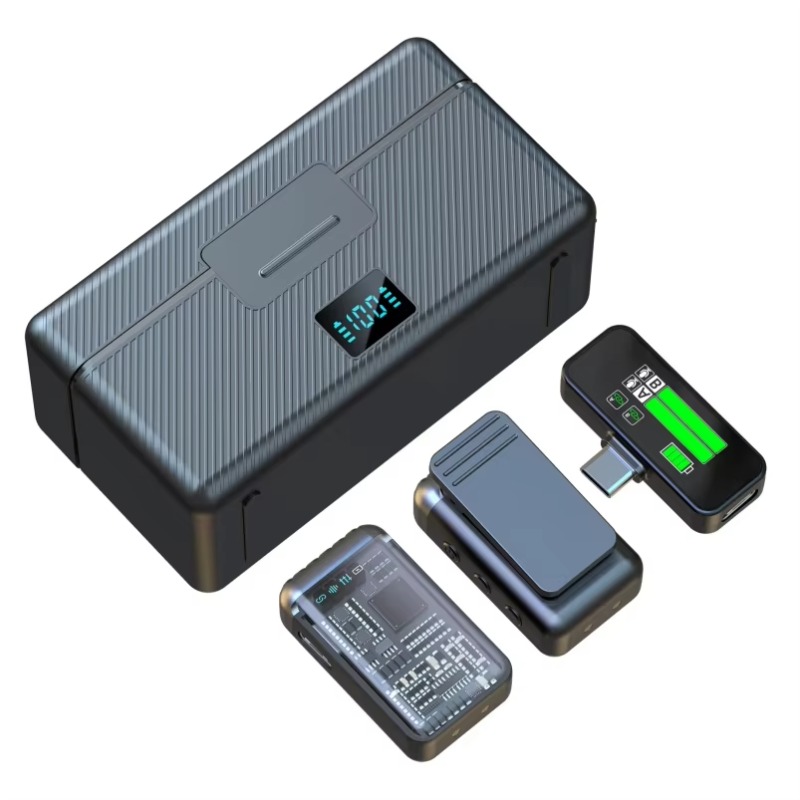 USB 무선 라발리어 마이크 스마트 디스플레이 충전 케 - Charging Case For Wireless Microphones 리뷰 및 가격