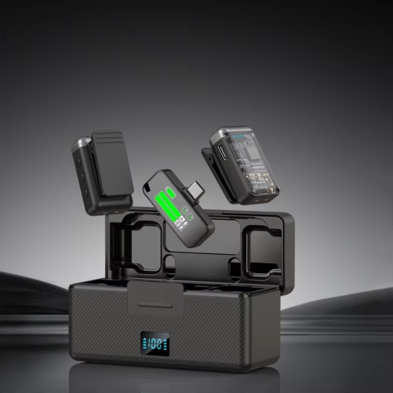 USB 무선 라발리어 마이크 스마트 디스플레이 충전 케 - Charging Case For Wireless Microphones 리뷰 및 가격