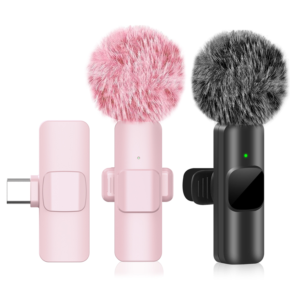 새로운 핑크 K60 플러그 앤 플레이 무선 라발리에 마 - Wireless Mic For Smartphone Video Recording 리뷰 및 가격