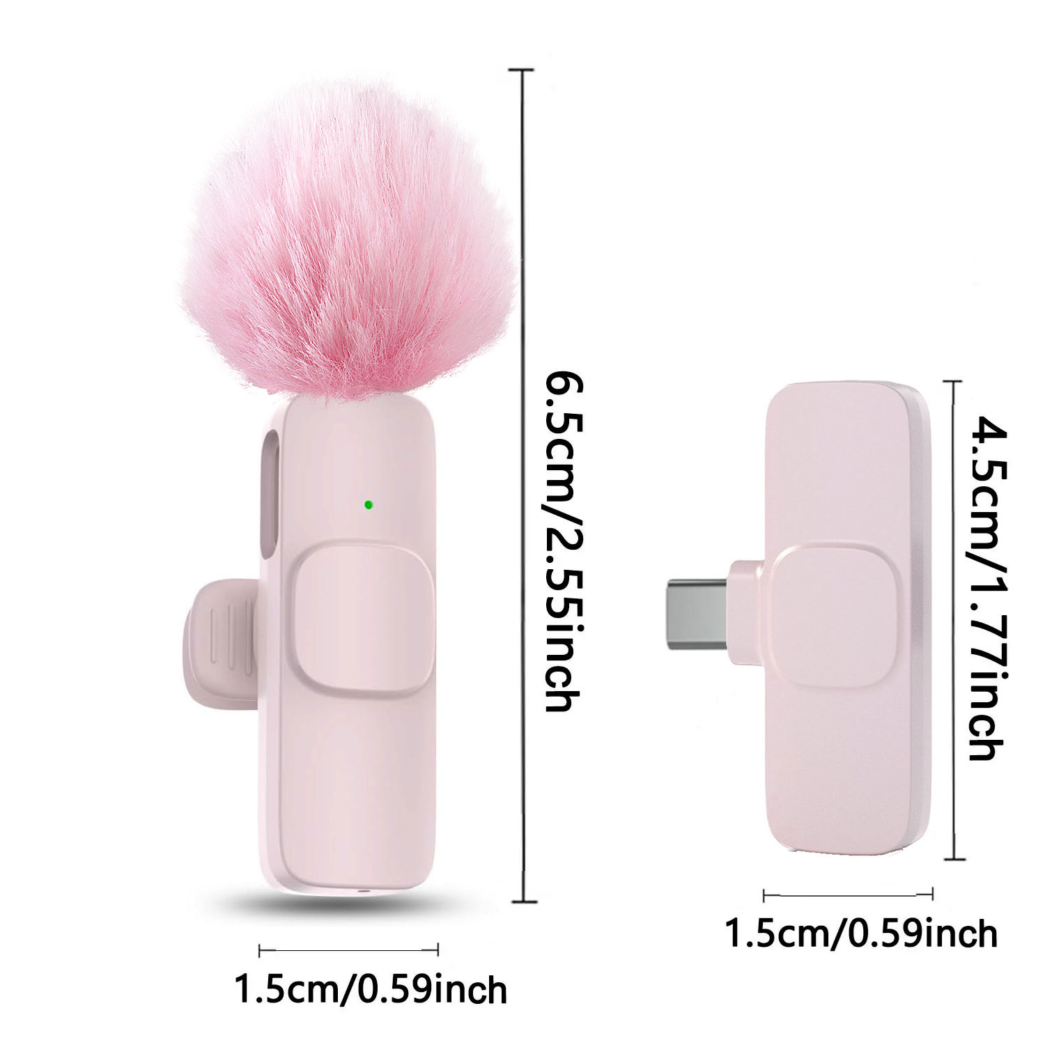 새로운 핑크 K60 플러그 앤 플레이 무선 라발리에 마 - Wireless Mic For Smartphone Video Recording 리뷰 및 가격